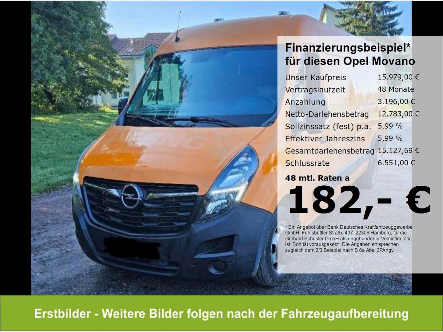 Opel Movano Kasten L4H2 3.5t 2.3D*AHK Navi Temp R-Kam