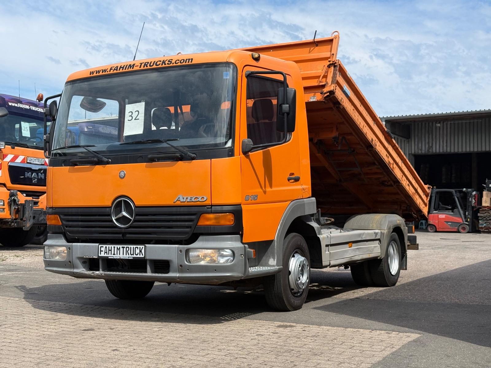 Mercedes-Benz ATEGO 815 3-S.M.Kipper, Klima, DEU, TÜV NEU