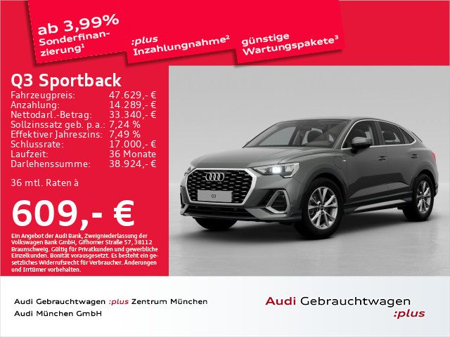 Audi Q3 Sportback 45 TFSI e S tronic S line Virtual+/