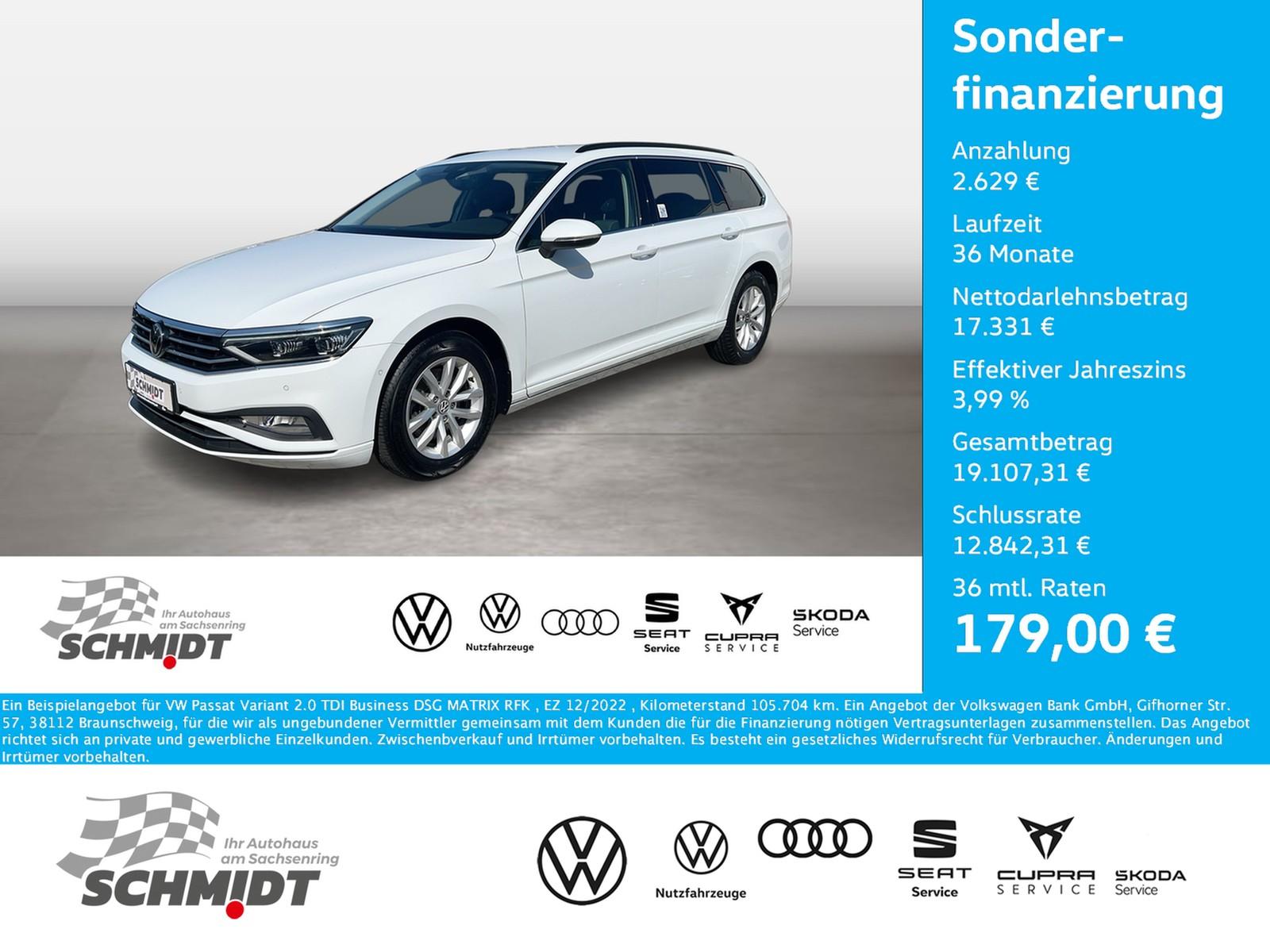 Volkswagen Passat Variant 2.0 TDI Business DSG MATRIX RFK
