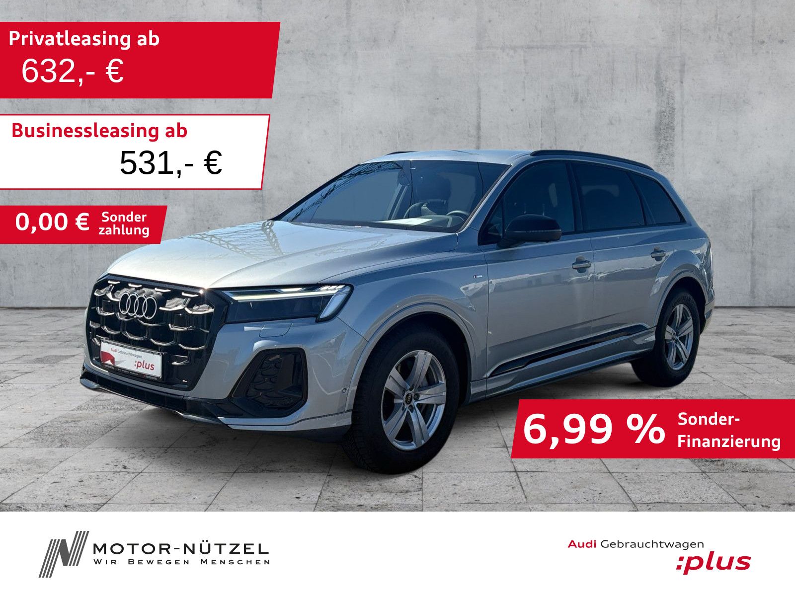 Audi Q7 45 TDI QU 2xS-LINE MATRIX+NAVI+AIR+AHK+360°