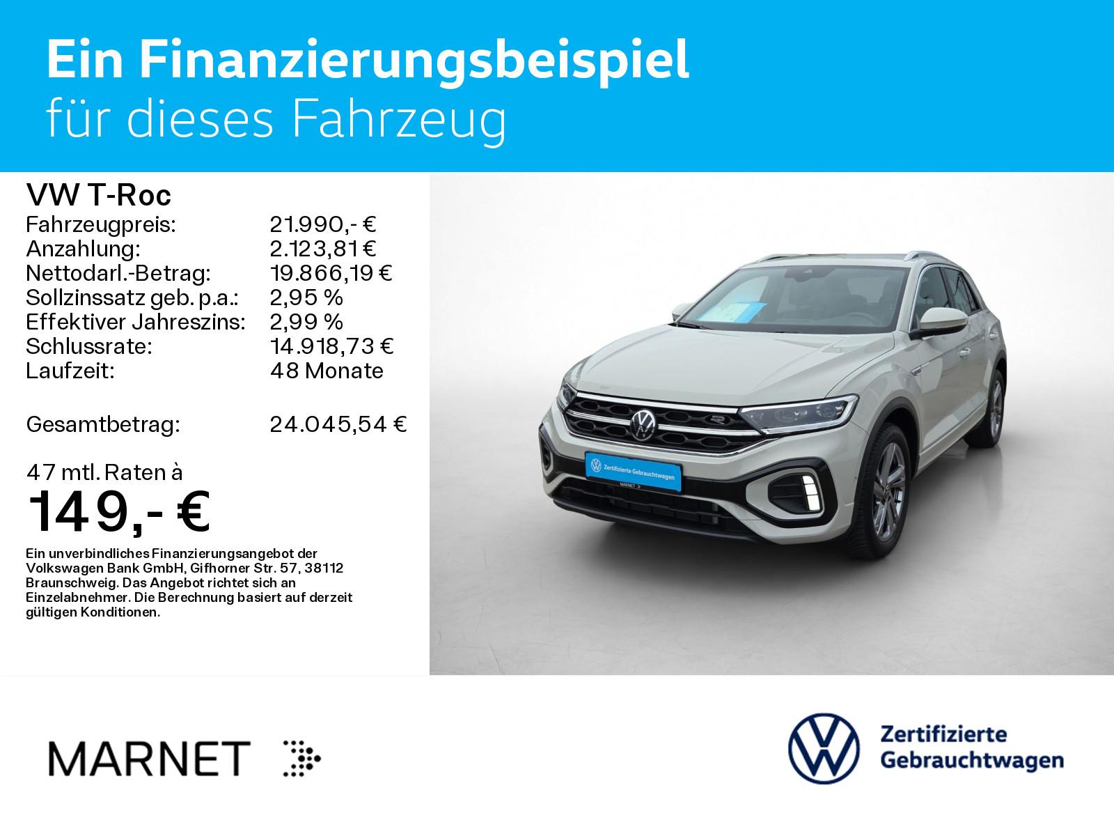 Volkswagen T-Roc 1.0 TSI R-Line *Navi*AHK*Kamera*LED+*SHZ*E, миниатюра 2