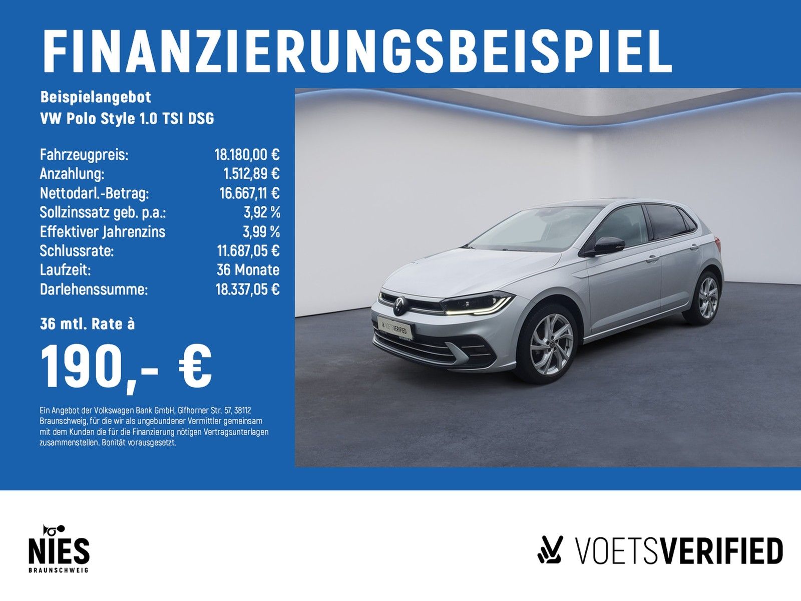 Volkswagen Polo Style 1.0 TSI DSG MATRIX-LED+App-Connect