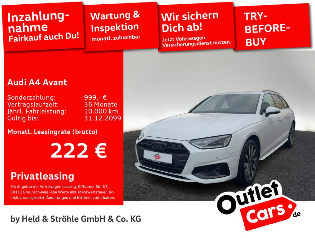 Audi A4 Avant advanced Black 40 TDI 18 LED NAVI+ PANO