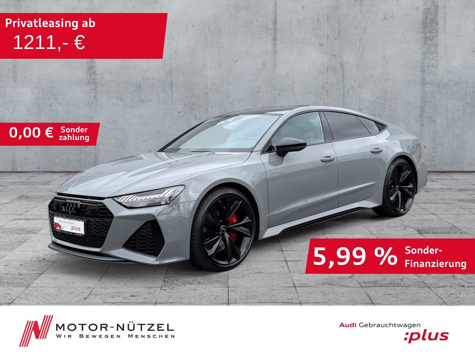 AUDI RS 7 Sportback TFSI QU MATRIX+HuD+B&amp;O+PANO+360°