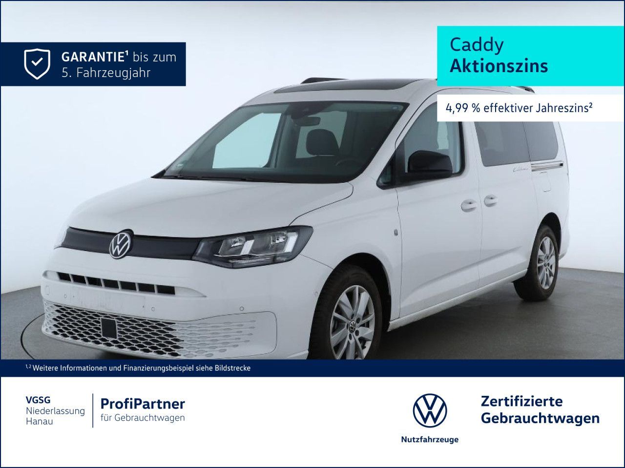 Volkswagen Caddy Maxi California Pano Kamera Navi Standhzg.