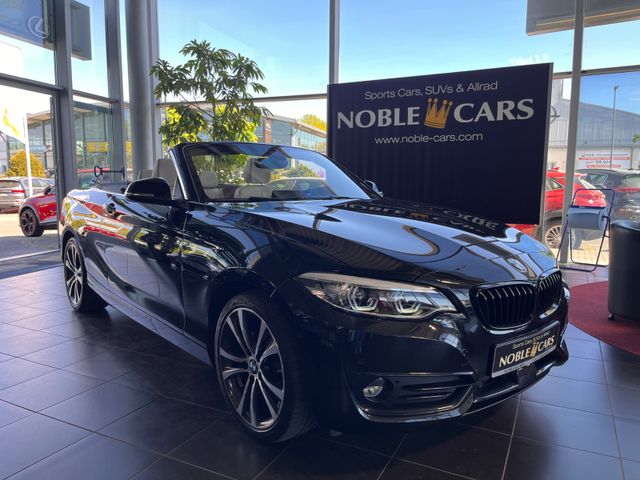 BMW 220i Cabrio Sport Line H/K LEDER LED NAV SHZ 18"