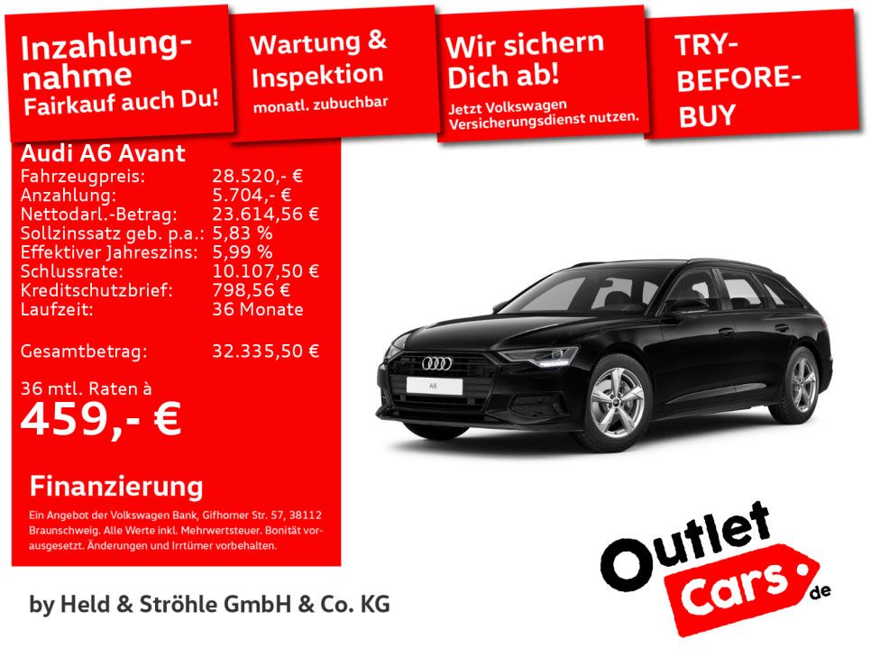 Audi Audi A6 Avant 40 Sport TDI BLACK KAM LED NAVI+ SHZ