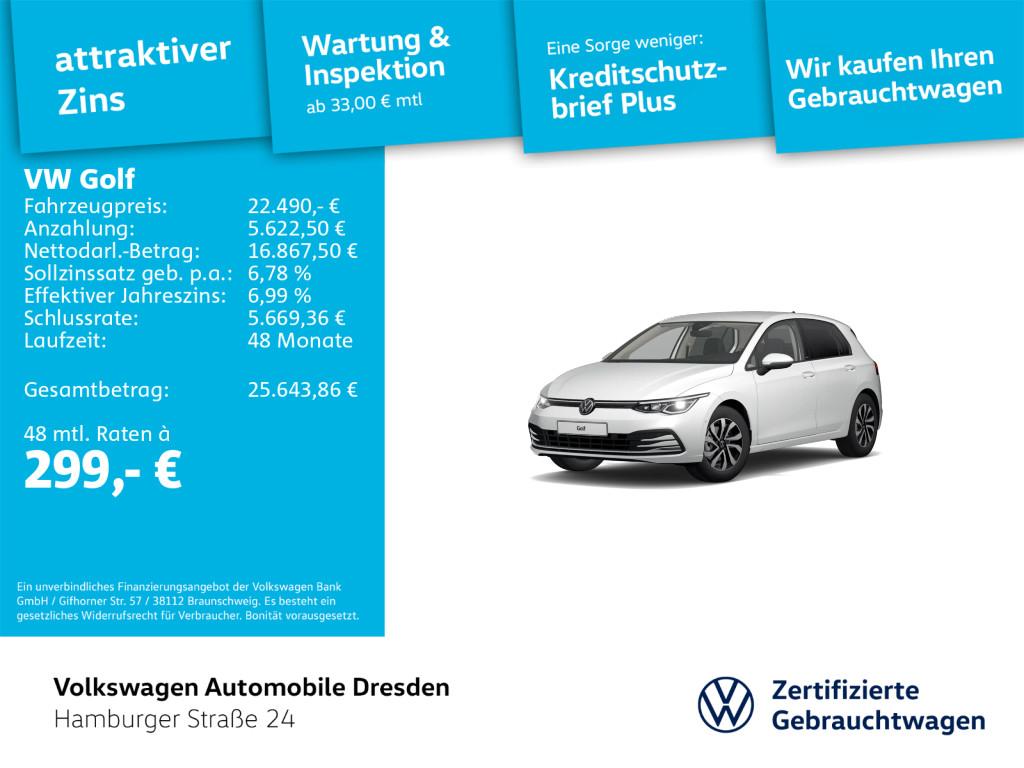 Volkswagen Golf VIII Active 1.5 TSI LED+ HUD KAM STANDHZG