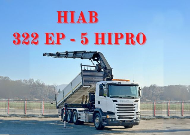 Scania G450 Kipper 6,60m *HIAB 322 EP-5 HIPRO/FUNK *8x4