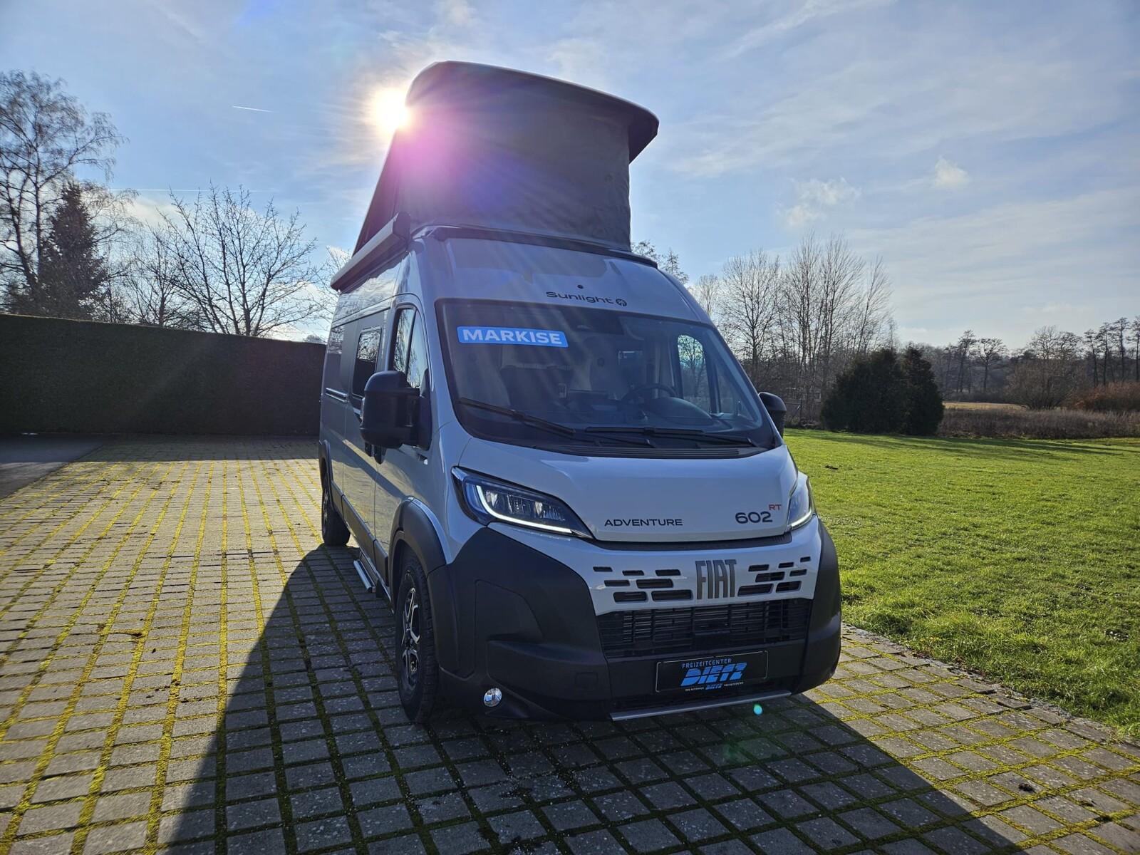 Sunlight Adventure Cliff 602 Fiat/Aufstelldach/Längsbett