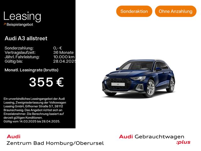 Audi A3 allstreet 35 TDI*Navi*Alu*AHK*PDC*Virtual Coc