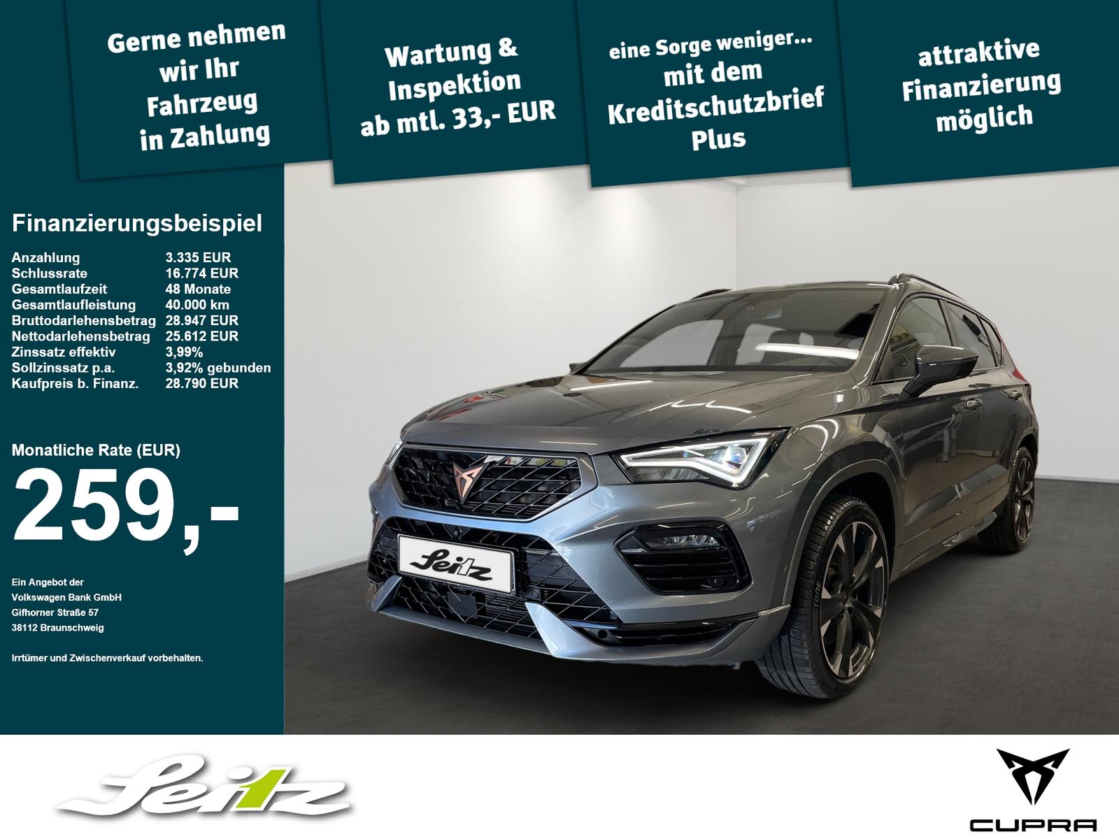 Cupra Ateca 2.0 TSI 4Drive VZ *LED*KAMERA*NAVI*