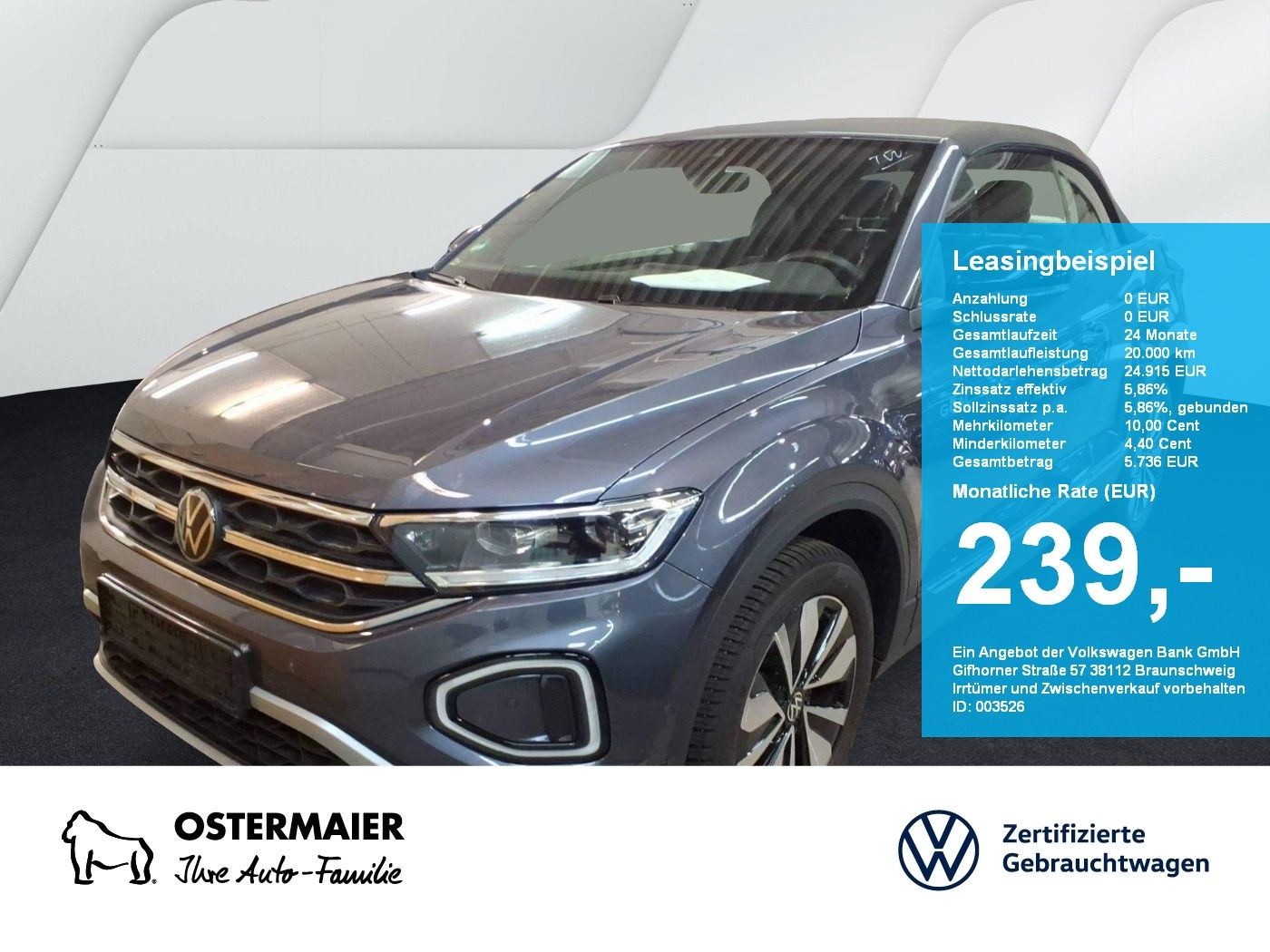 Volkswagen T-Roc Cabriolet STYLE 1.0TSI 116PS ACC.KAMERA.NA