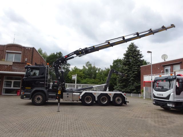 Scania R490 Abroller + HIAB 302E-6 Bj.2021 !Kran TRIDEM