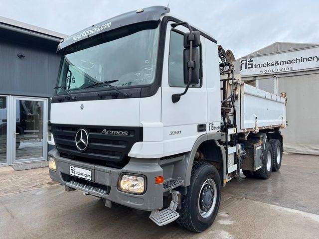 Mercedes-Benz ACTROS 3341 6x6 tipper - crane HIAB 8.3M