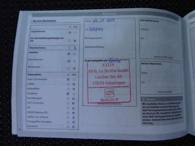 Fahrzeugabbildung Seat Leon FR/1.Hd/LED/150PS/Navi/SitzH/PDC/