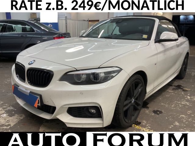 BMW 218d CABRIO M SPORT LEDER LED NAVI AHK H/K SHZ