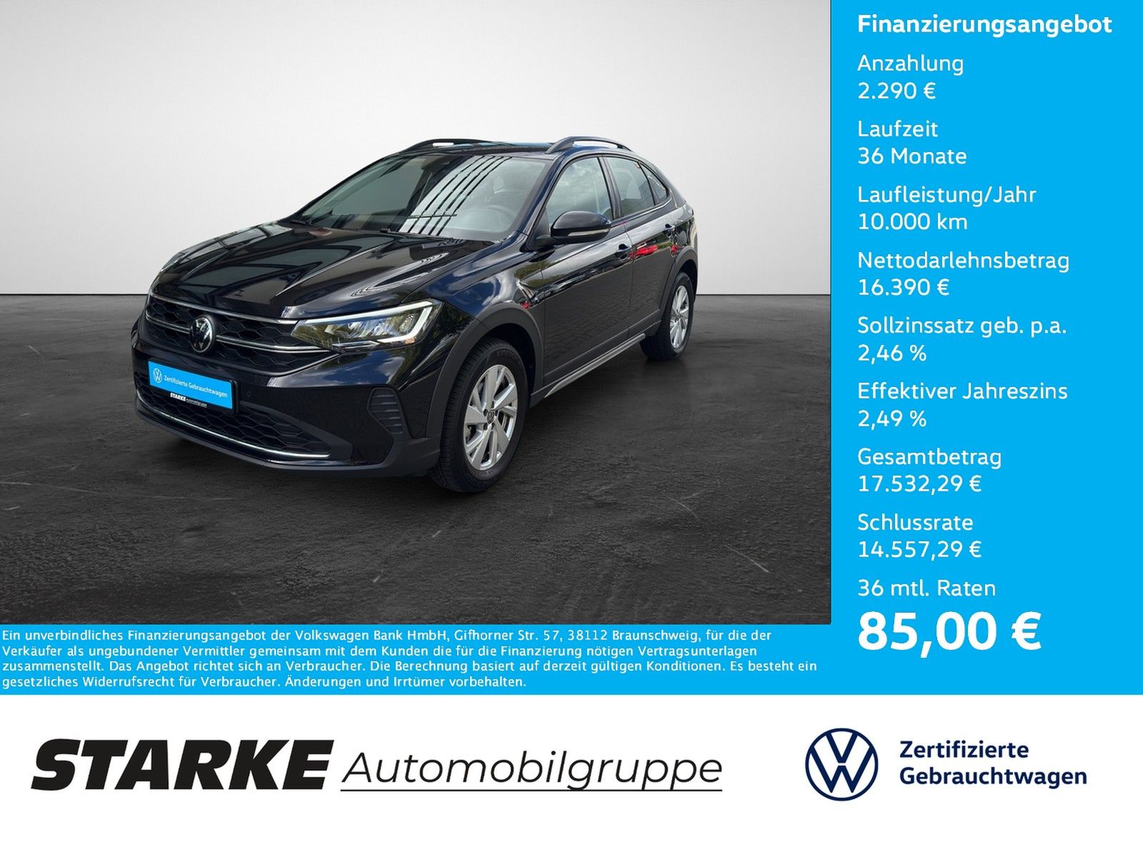 Volkswagen Taigo 1.0 TSI Life  AHK Navi LED Kamera PDC LM K