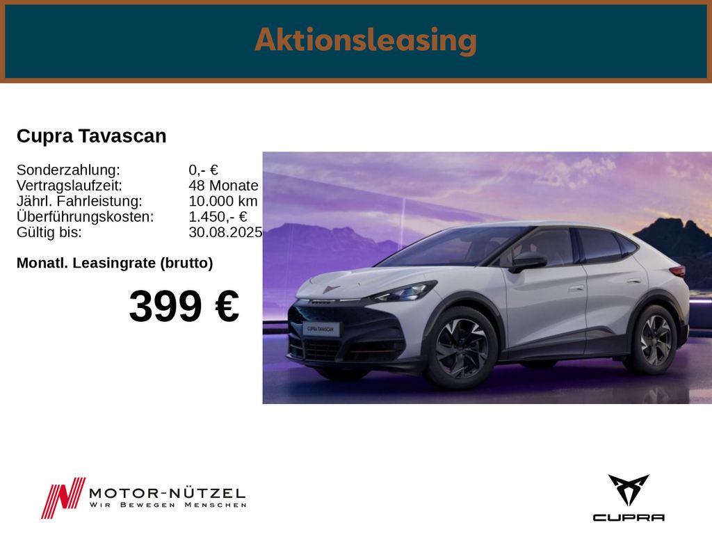 Cupra Tavascan 286PS/ SHZ/ Full-Link/ ACC/ RFK/ LED