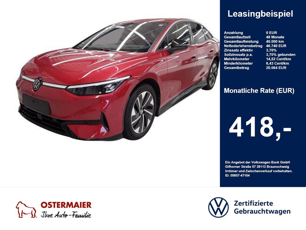 Abbildung Leasingangebot Volkswagen ID.7 PRO 286PS ACC.5J-G.WÄRMEPUMPE.AHK.AREA-VIEW