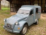 Citroën 2 CV Kasten mit H-Kennzeichen - graue Citroën 2 CV