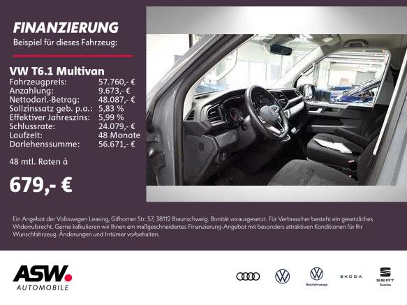 Volkswagen T6.1 Multivan Comfortline LANG 2.0 TDI DSG NAVI