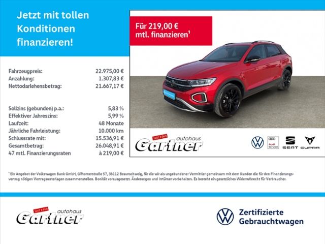 T-Roc 1.0 TSI BLACK STYLE REAR VIEW STANHZG LED