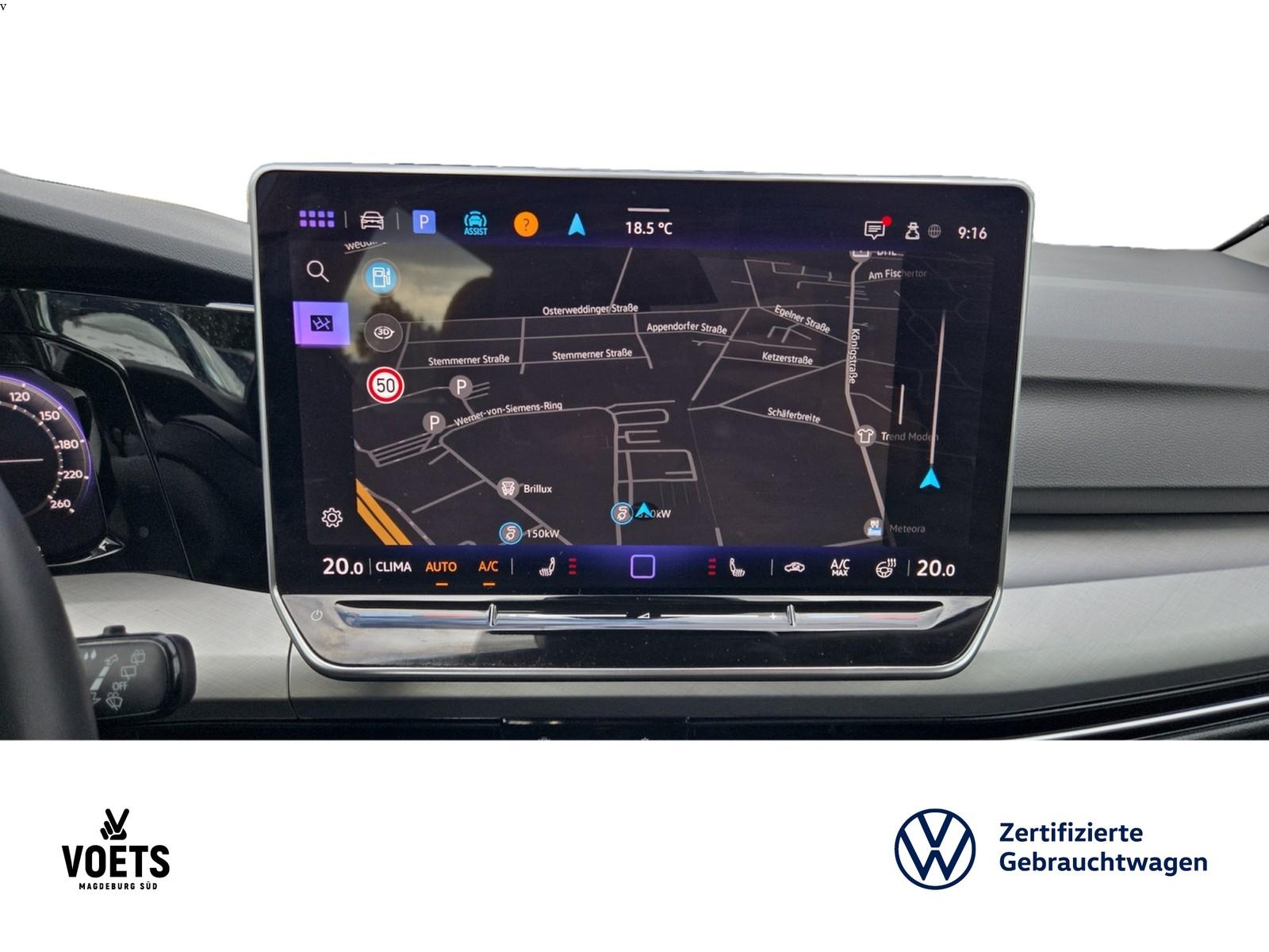 Volkswagen Golf VIII VARIANT LIFE 1.5 eTSI DSG LED+NAVI+AHK, миниатюра 10