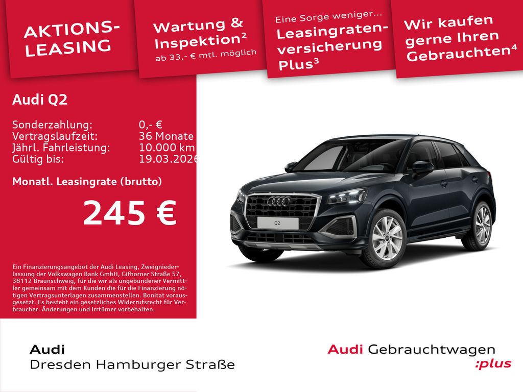 Audi Q2 Advanced 35 TDI S tronic AHZV Matrix LED