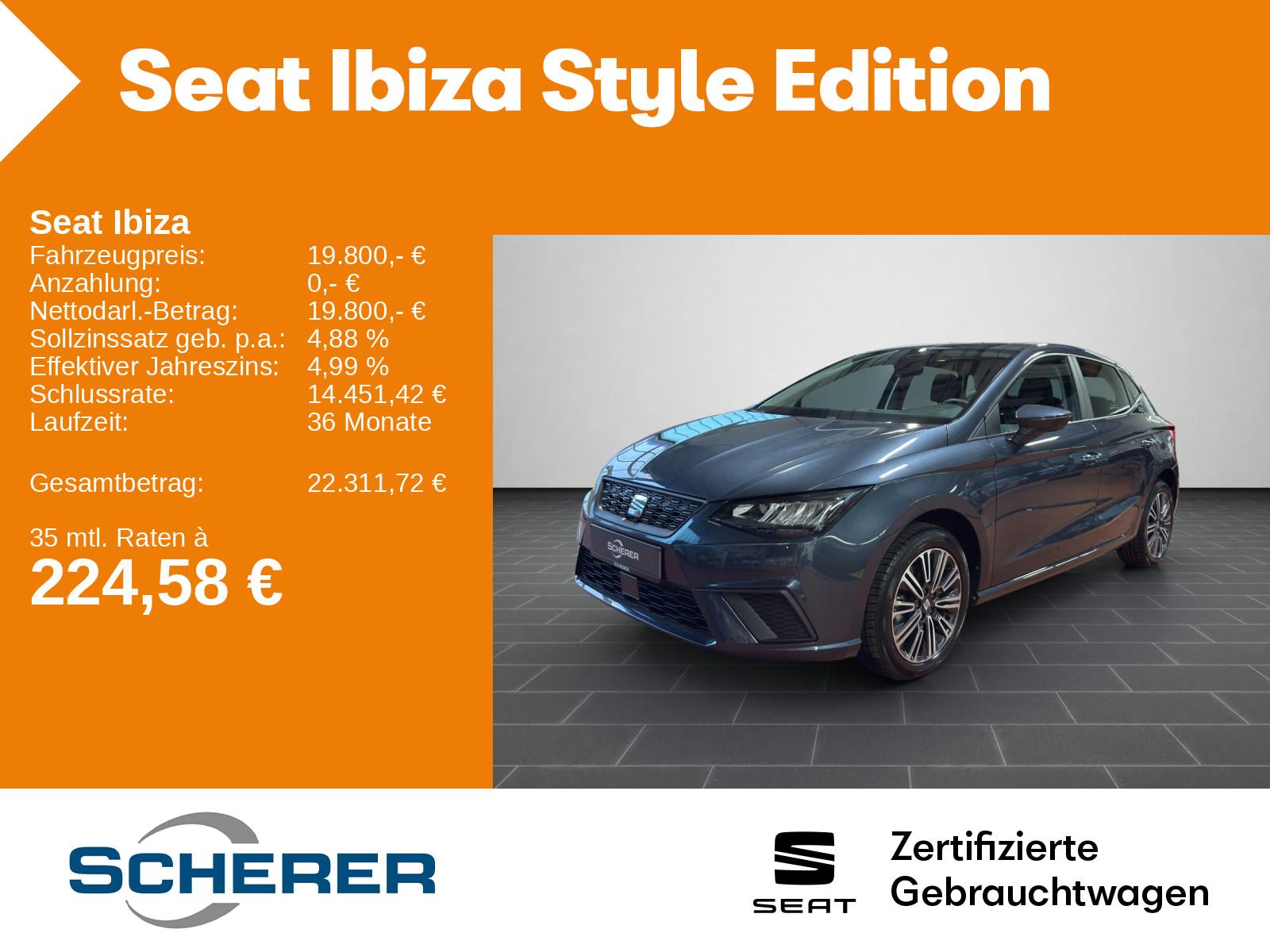 Seat Ibiza Style 1.0 TSI DSG Full Link LED Scheinwerf