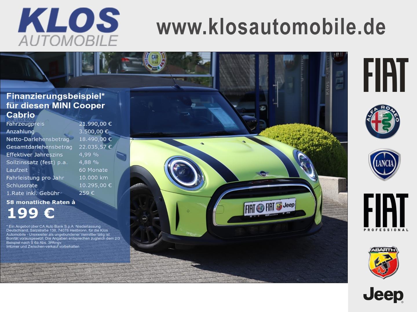 MINI Cooper Cabrio CLASSIC TRIM 1.5 136PS NAVI LED KA