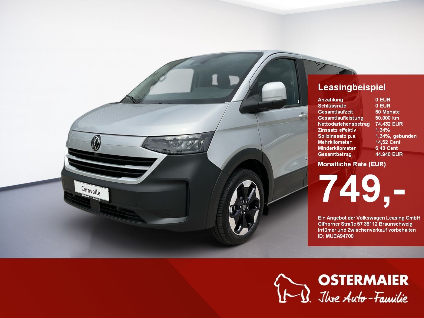 Volkswagen T7 Caravelle PanAmericana BEV 160kW KR LED,NAVI,