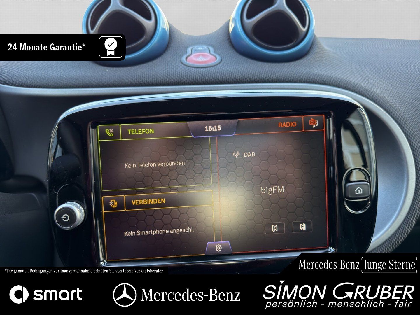 Fahrzeugabbildung Smart fortwo EQ Cabrio Exclusive Winter Voll-LED 22KW