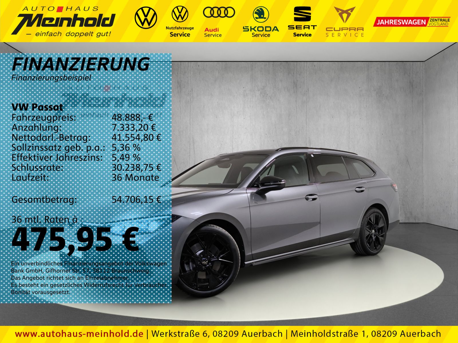 VW Passat 2.0 TDI DSG 4M R-Line "Signature", Standh