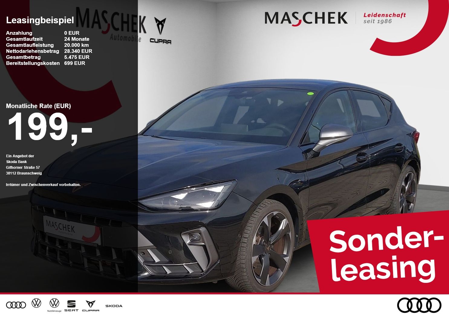 Cupra Leon 2.0 TDI Matrix ACC Navi Sitzh. ACC AUT LED