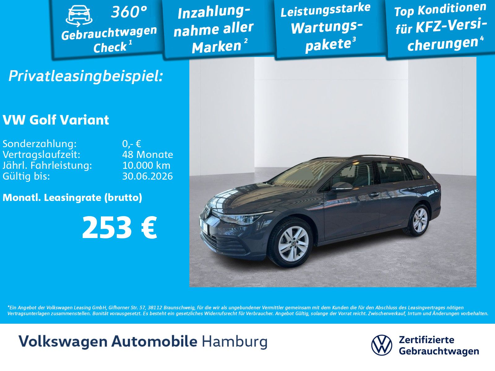 Volkswagen Golf VIII Variant 1.5 eTSI Life DSG Navi  Einpar