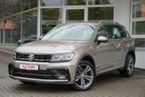 Volkswagen Tiguan 2.0 TSI DSG R-line 4M LED Navi ACC AHK - mit Benzin-Antrieb: Beige, Leichtmetallfelgen
