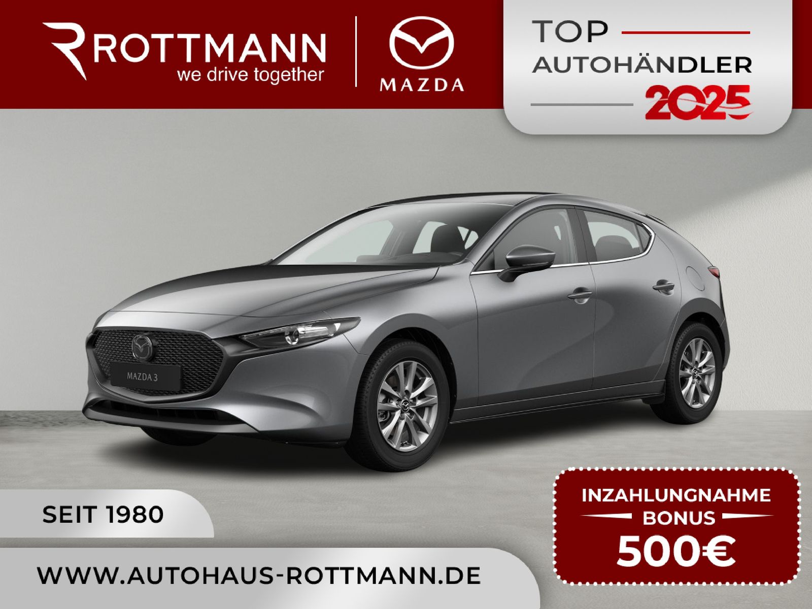 Mazda 3 2027 SKYACTIV 140ps Aut PRIME-Line NAV ACC HUD