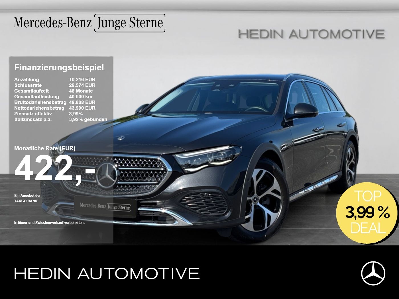 Mercedes-Benz E 220 d 4M T All-Terrain BURM4D|AHK|DISTR|360°