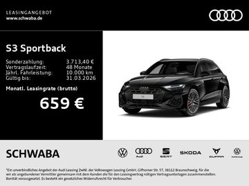 Audi Leasingangebot: Audi S3 Sportback TFSI S tronic *SONOS*HdUp*MATRIX*