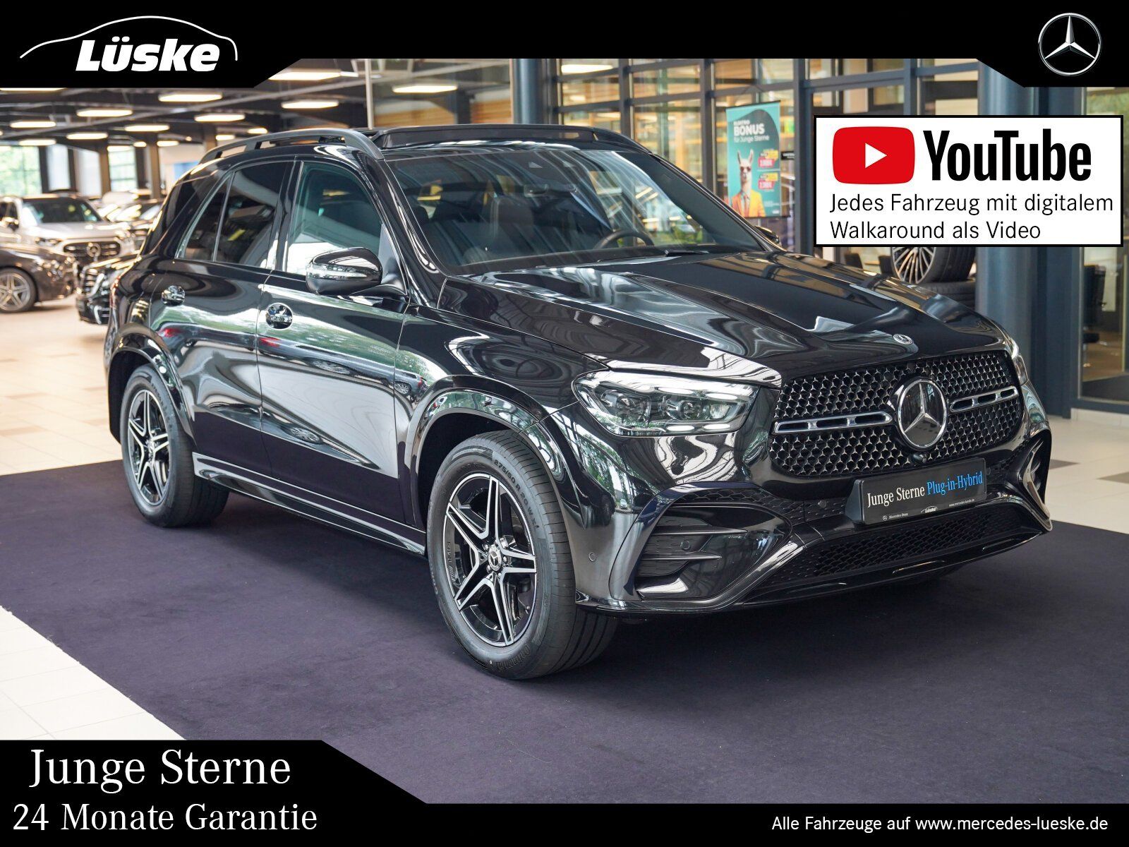 MERCEDES-BENZ GLE 350 de 4M AMG Line Night Pano HeadUp AIR 360