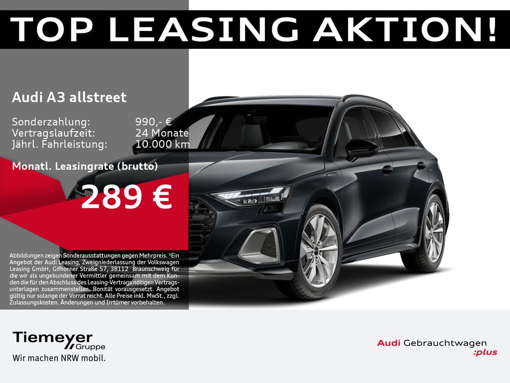 Audi A3 allstreet 40 TFSIe 2x S LINE SONOS LED LM8 AH
