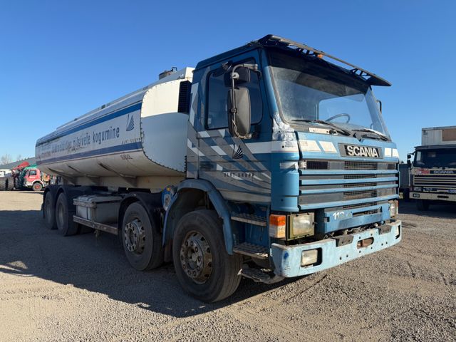 Scania P 113 360 8x2 full steel manual tanker