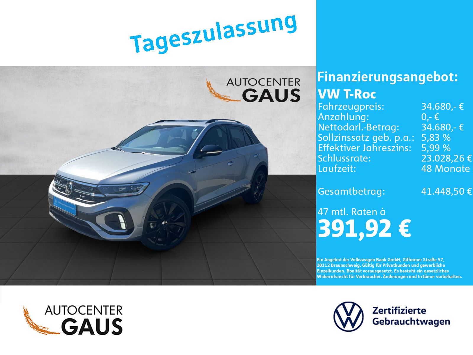 Volkswagen T-Roc R-Line 1.5 TSI DSG AHK Pano Black Style foto 2