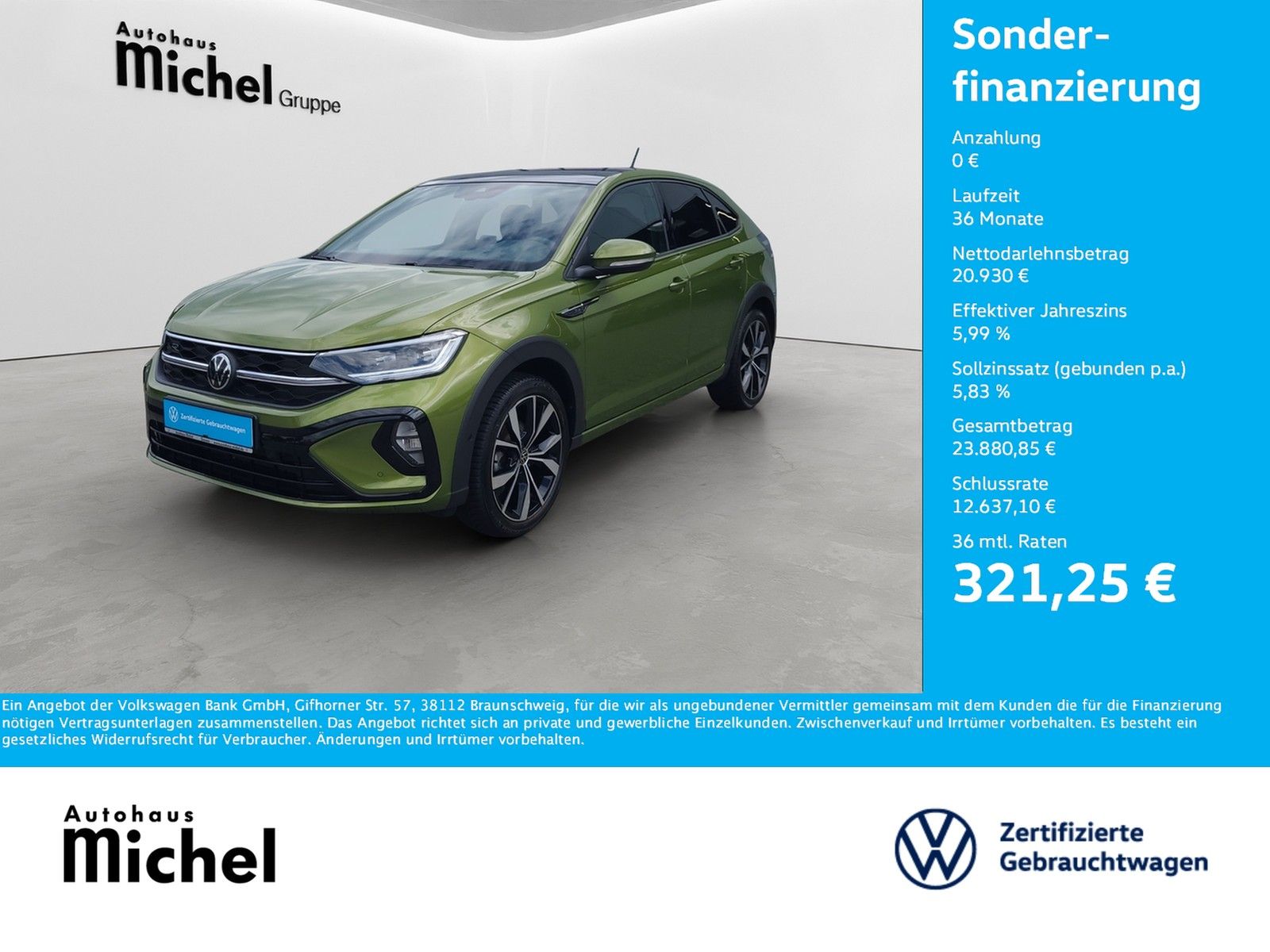 Volkswagen Taigo TSI DSG R-Line IQ-Light Panodach Navi Trav imagem 2