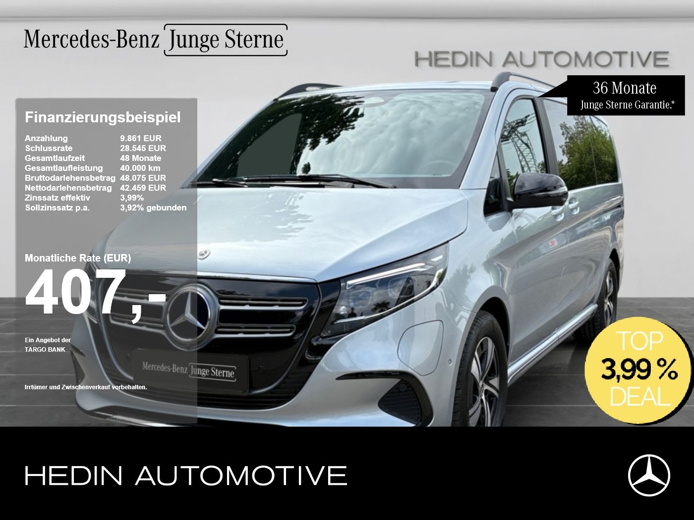 Mercedes-Benz EQV 300 Lang DISTR 360° NAVI SHZ LM DAB