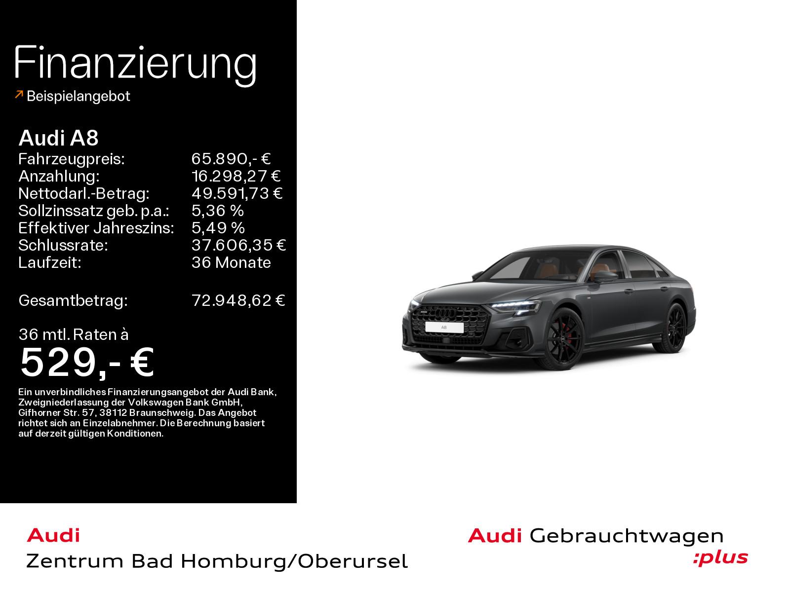 Audi A8 50 TDI qu S line*Navi*Matrix*Alu*AHK*HUD*B&O*