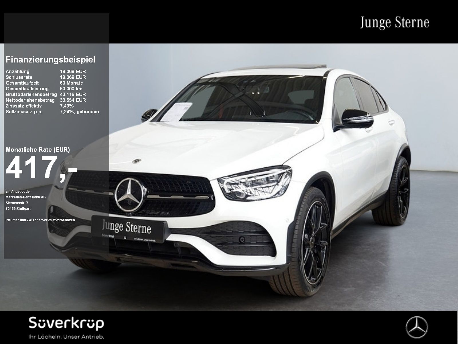 Mercedes-Benz GLC 220 d 4M Coupé AMG BURM NIGHT MEMO 360 AHK