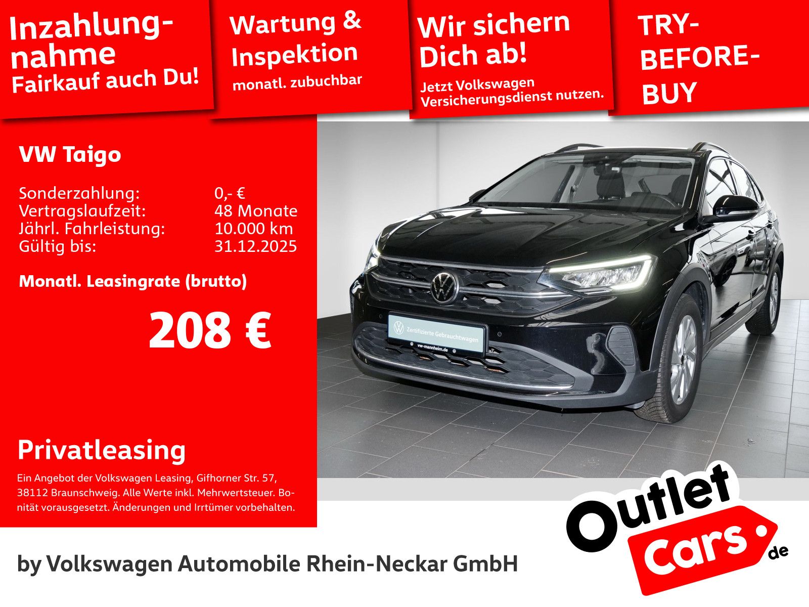 Volkswagen Taigo 1.0 TSI PDC, LED, Klima, uvm